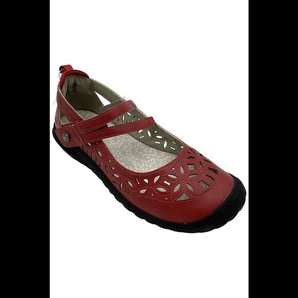 JBU by Jambu Shoes - JBU Women's Bellerose Encore Comfort Casual Mary Jane Red - Medium
